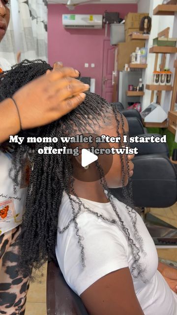 Fauxlocs,crochet,weaves Braids on Instagram: "We love to see clients rocking microtwist and proudly tagging us 🥳
We just hit 2millon views on @nhyiramaison page 
Call ☎️ 0548947612 to book an appointment 😘
•
•
•
#microtwist #twist #twiststyles #twistbraids #twister #retwist #twistoffate #twisty #twistoffate #microlocs #micro" Human Hair Mini Twists, Micro Twist Braids, Micro Twists, Micro Locs, Boho Twists, Twist Styles, Mini Twists, Crochet Weaves, Twist Of Fate