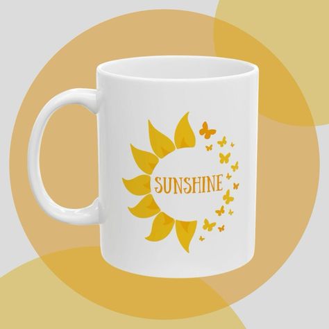 Who wouldn’t love this pop of sunshine in the morning?! ☀️🌞☀️😎🌻 #sunshine #giftideas #coffee #coffeeholic Sunflower Cup, Farmers Market Tote Bag, Personal Gifts, Mug With Handle, Coffee Cup Gifts, Grad Gifts, Cup Gifts, Lovers Gift, Comforters Cozy