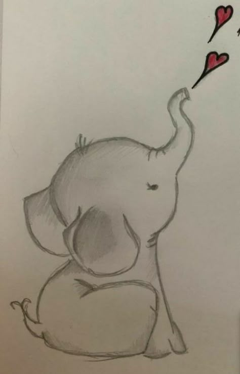 How To Draw Elephant, Double Meaning Dirty Sketch, Drawing Ideas Elephant, How To Draw An Elephant, Elephant Drawing Simple, Cute Elephant Drawings, Cartoon Elephant Drawing, Sketch Elephant, Drawing Of Animals