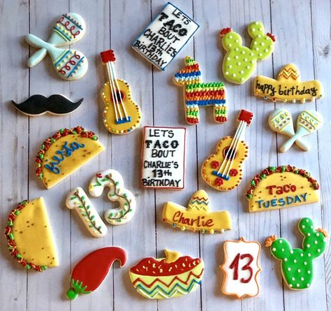 Taco Tuesday cookies | Etsy Taco Party Cookies, Taco Cookies Decorated, Mexican Cookies Decorated, Mexico Desserts, Fiesta Cookies Decorated, Mexican Theme Cookies, Fiesta Theme Cookies, Taco Cookies, Fiesta Cookies