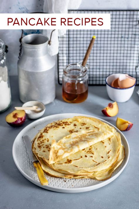 It's #PancakeDay! If you’re lacking inspiration this year, check out these 10 delicious filling ideas - sweet and savoury! Pancake Filling Ideas, Pancake Fillings, French Crepe Recipe, Crepe Suzette, Easy Pancake, Profiterole, Healthy Breakfast Muffins, French Crepes, Perfect Pancakes