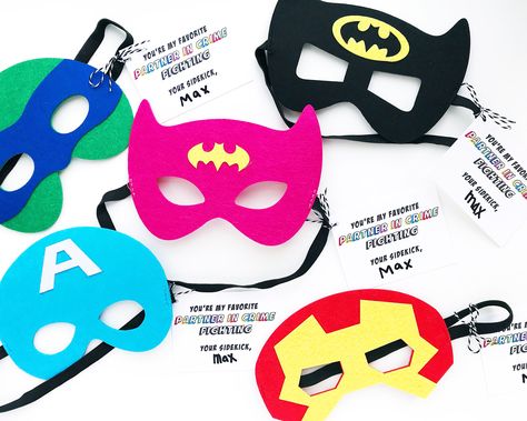 Super Hero Valentines, Superhero Valentines, Pediatric Pt, Candy Valentines, Valentines Kids, Class Valentines, Superhero Masks, Valentines Ideas, Valentines Printables Free