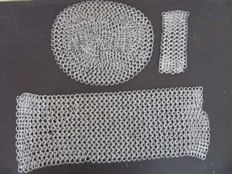 Chainmail Diy, Chainmail Coif, Mail Craft, Chainmail Patterns, Chainmail Armor, Pop Tab Crafts, Chainmail Jewelry, Crochet Chain, Up Costumes