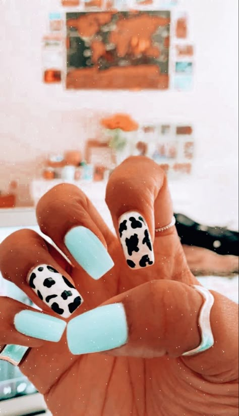 Country Acrylic Nails, Rodeo Nails, Cowboy Nails, Western Nails, Country Nails, Cow Nails, Short Acrylic, Short Acrylic Nails, Cute Acrylic Nails