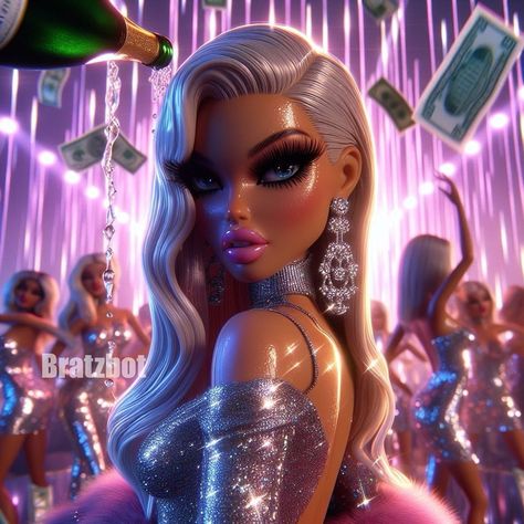 When the income tax return hits 💕 Bratz Art, Brat Doll, Girls Power, Disney Princess Makeover, Income Tax Return, Barbie Model, Cute Animal Clipart, Barbie Fashionista, Black Love Art