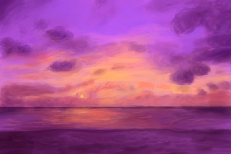 Purple And Yellow Sunset, Karlnap Aesthetic, Yellow Sunset Painting, Purple Yellow Sunset, Purple Yellow Aesthetic, Purple Orange Aesthetic, Purple And Orange Aesthetic, Purple And Orange Sunset, Illustration Tools