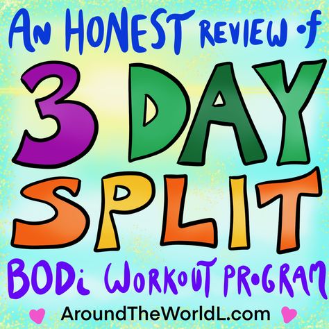 “3 Day Split” BODi Workout Program Review Workout Split 3 Day, 3 Day Split Workout, 3 Day Split, Split Workout, Fitness Results, Love Speech, Autumn Calabrese, Shaun T, Workout Splits