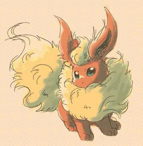 Adorable Flareon Flareon Fanart, Pokémon Flareon, Flareon Art, Eevee Flareon, Umbreon Sylveon, Eevee Family, Flareon Pokemon, Evolution Pokemon, Pokemon Flareon