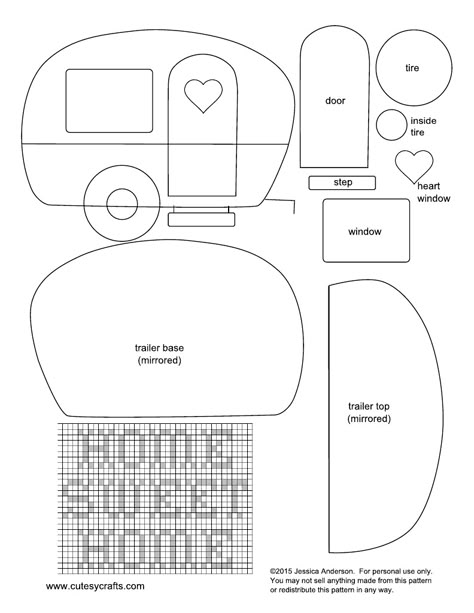 Camping Applique, Camper Applique, Camper Quilt, Camping Quilt, Camper Art, Fabric Doll House, Freehand Machine Embroidery, Row Quilt, Applique Pillows