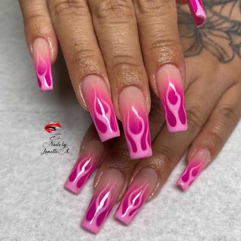 Gelx nails Suki Fast And Furious Nails, Mean Girls Nails Ideas, Mean Girl Nails, Brats Inspired Nails, Bratz Theme Nails, Bratz Nails Art, Mean Girls Nails, Bratz Inspired Nails, Bratz Nails Design