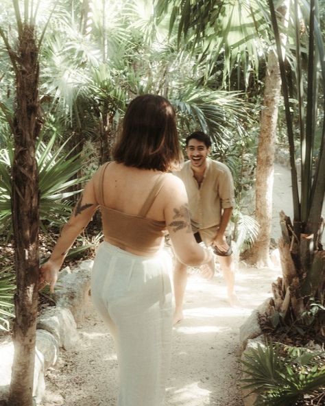 Ethereal Couple, Engagement Couple Shoot, Cinematic Couple, Spain Wedding, Photoshoot Couple, Eye Photography, Tulum Mexico, Engagement Outfits, In The Jungle