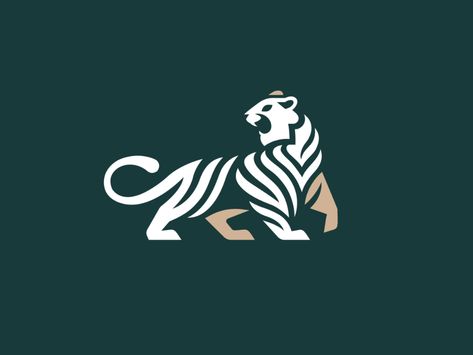 TIGER by matthieumartigny on Dribbble Tiger Logo Graphics, Tiger Logo Design, Tiger Icon, Tiger Symbol, Create A Business Logo, Cat Logo Design, Sports Logo Inspiration, Tiger Graphic, Tiger Logo