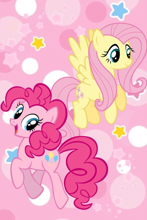 Poster Prints Kawaii, Pinkie Pie Poster, Pinkie Pie Wallpaper Aesthetic, Mlp Phone Wallpaper, Mlp Wallpaper Aesthetic, Fluttershy Poster, Mlp Posters, Mlp Cutecore, Fluttershy And Pinkie Pie