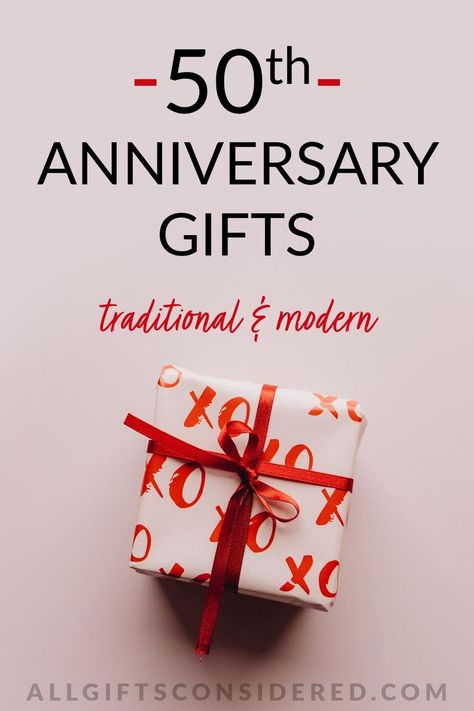 50th anniversary gifts, traditional and modern Elegant Gift Wrapping Classy, Creative Corporate Gifts, Anniversary Traditions, Golden Wedding Anniversary Gifts, Golden Anniversary Gifts, Christmas Elegant, 50th Wedding Anniversary Party, Boyfriend Gift Basket