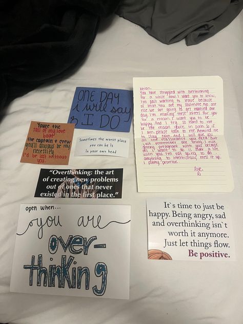 Open When Your Mad At Me Ideas, College Care Package Boyfriend, Open When You Need Reassurance Letters, Open When You Feel Like Giving Up On Us, Open When You Overthink Letter, Cute Open When Letters, Open When Your Happy Letter, Open When I'm Mad At You, Open When You Have A Nightmare Letter