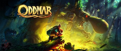 ArtStation - Oddmar Game cover art, Volkan Yenen Game Loading Screen, Game Art Wallpaper, Game Loading, Loading Screen, 2d Game Art, Game Illustration, Keys Art, Adventure Game, Game Logo