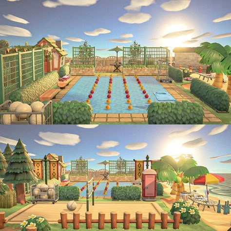 Summer Camp Themes, Happy Tuesday Friends, Summer Camp Island, Whimsical Art Journal, Animal Crossing Memes, Island Theme, Animal Crossing Pocket Camp, Pool Day, Animal Crossing Game