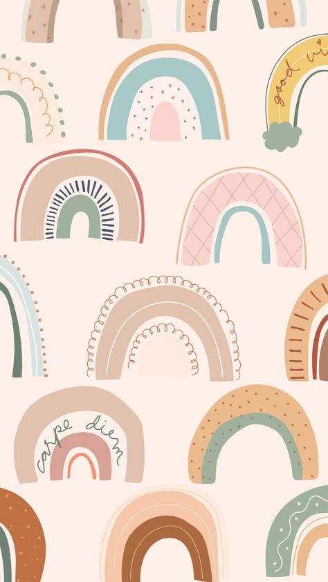 Teacher Wallpaper, Wallpaper Iphone Boho, Boho Art Drawings, Boho Rainbow, Kawaii Wallpaper, Cute Backgrounds, Instagram Highlight Icons, Boho Art, Rainbow Pattern