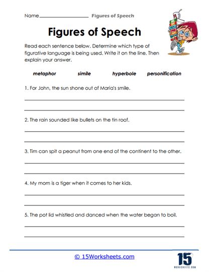 Figure Of Speech Worksheet, Apostrophe Examples, Speech Worksheets, Figures Of Speech, Holiday Science, Kindergarten Social Studies, Literary Analysis, Speech Activities, Figurative Language