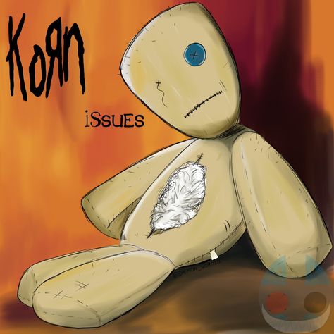 Korn Issues Doll Drawing, Korn Artwork, Korn Tattoo Ideas, Issues Korn, Korn Drawing, Korn Fanart, Korn Band, Dibujos Ideas, Crazy Pics