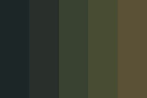 Forest Dark, Dark Color Palette, Color Palette Challenge, Forest Color, Colour Pallets, Brown Color Palette, Green Palette, Palette Art, Foggy Forest