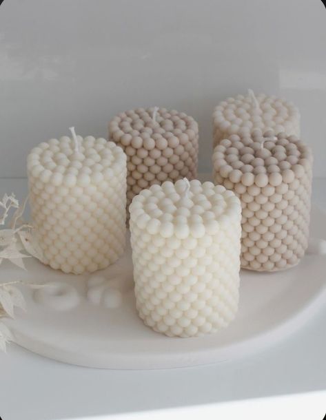 Soya Mumu, Cute Candles, Aesthetic Candles, Candle Business, Apartment Decor Inspiration, Candles Crafts, White Candles, Beeswax Candles, Dream House Decor