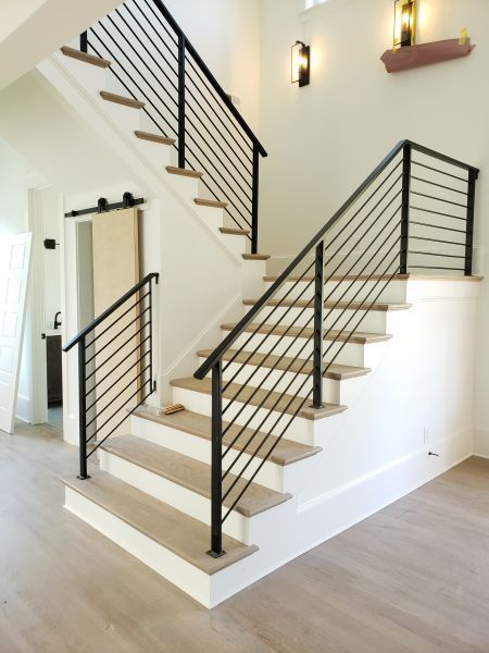 Reling Design, درابزين السلم, درج السلم, Metal Stair Railing, Steel Railing Design, Interior Stair Railing, Modern Stair Railing, Staircase Railing Design, Diy Staircase