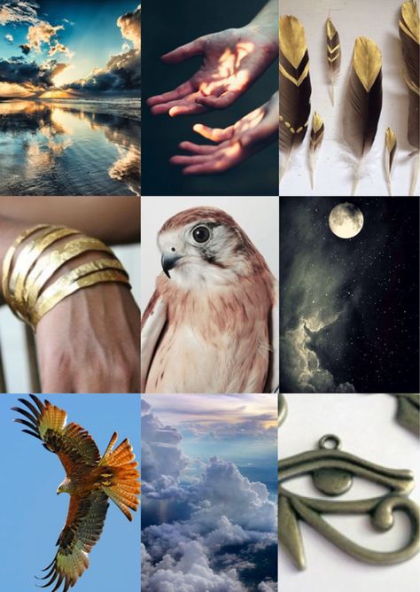 Horus Egyptian God Aesthetic, Sky Goddess Aesthetic, King Deshret, The Sky Aesthetic, Horus God, Apollo Aesthetic, Egyptian Aesthetic, Egypt Aesthetic, Goddess Aesthetic