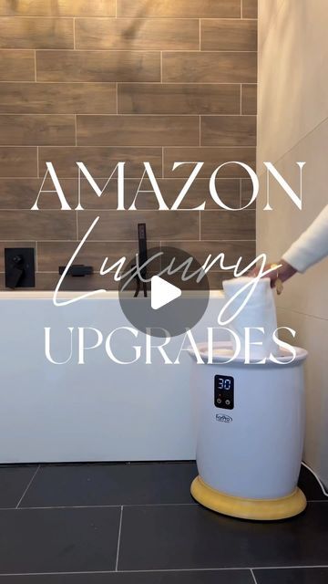 Sarah Lindner on Instagram: "To shop: comment the word “Bathroom Upgrades” for an automatic dm with the links! 🛁✨ 5 easy ways to make your bathroom feel luxurious!   🔗 link on my stories & link in bio 🖤" Amazon Bathroom Finds, Bathroom Finds, Amazon Bathroom, Mid Century Modern Farmhouse, Bathroom Hacks, Finds On Amazon, Bathroom Gadgets, Amazon Home Decor, Must Have Gadgets