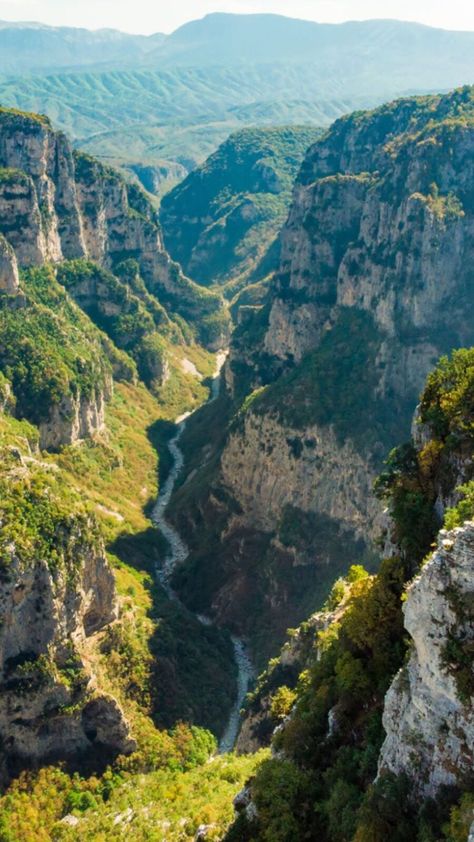 Vikos Gorge in Ioannina, Epirus: A Hiker's Paradise Vikos Gorge Greece, Vikos Gorge, Epirus Greece, Ioannina Greece, Greek History, Hiking Guide, Scenic Beauty, Crystal Clear Water, Beautiful World