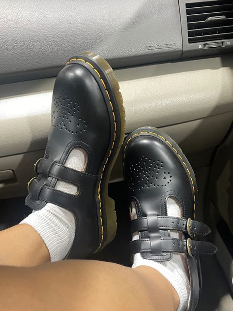 Black Mary Janes Doc Martens, Docs Mary Jane’s, Mary Jane’s Doc Martens, Doc Martens Shoes Women, Mary Janes Shoes Aesthetic, Bex Doc Martens Outfit, Women’s Doc Martens, Doc Martin Mary Janes, Doc Marten Mary Jane Shoes Outfit