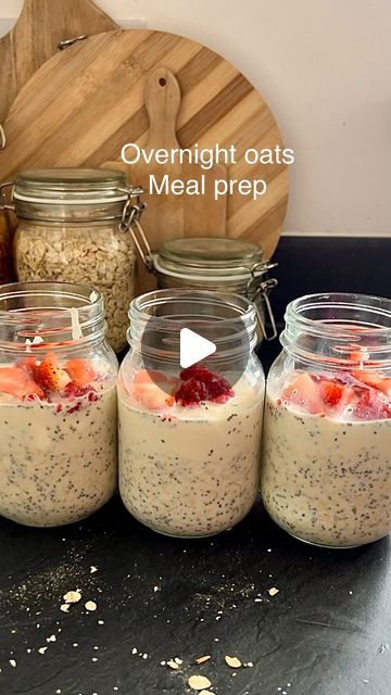 Overnight Chia Oats Protein, Overnight Oats Greek Yogurt Chia, Overnight Oats With Chia Seeds And Yogurt, Overnight Oats In A Jar With Chia Seeds, Frozen Fruit Overnight Oats Chia Seeds, Oats Meal, Prep Breakfast, Jar Recipes, Zero Calories