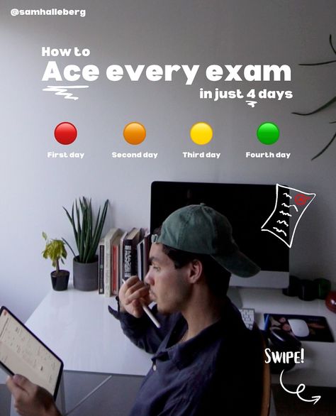 Are you short on time before your exam? Don’t worry, this is a plan that has gotten me trough some rough cramming sessions :) This is perfect to save for later if you’re ever in this situation! I recommend starting to study at least a week before your exam but sometimes it’s just not possible 🤍 How long before exams do you study? Follow @academicstudying for more! #studygram #studyhacks #studytips #exams #studying How To Study 4 Days Before Exam, How To Study 5 Days Before Exam, How To Study Maths 1 Day Before Exam, Study Routine Schedule For Exam, Before Exam, Exam Week, Academic Comeback, Maths Exam, Exam Schedule