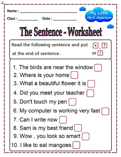 Sentence printable worksheet # English grammar worksheet-for primary section class 2 Sentence Worksheet For Class 2, Sentences Worksheet For Class 3, Class 3 English Grammar Worksheet, Sentence Correction Worksheets, Eng Grammar, Sentence Worksheet, Types Of Sentences Worksheet, Incomplete Sentences, Grammar Sentences