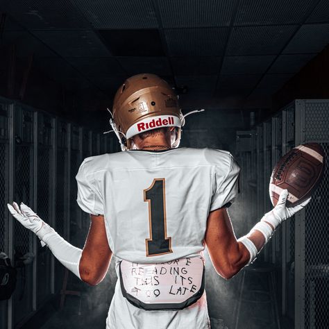 GAME DAY!! It’s Mac’s first football game! These guys are traveling a few hours away to kick off the season, and the excitement is in the air! Good luck to the boys on the field today!! 🏈 NOW BOOKING Sportraits for individuals, school teams, and travel sports! Reach out today to book yours!! 📸 Football Locker Room Photoshoot, Football Media Day Photoshoot, Football Eye Black Ideas, Football Field Photoshoot, Football Picture Ideas, Football Photoshoot Ideas, Football Eye Black, Football Media Day, Youth Sports Photography