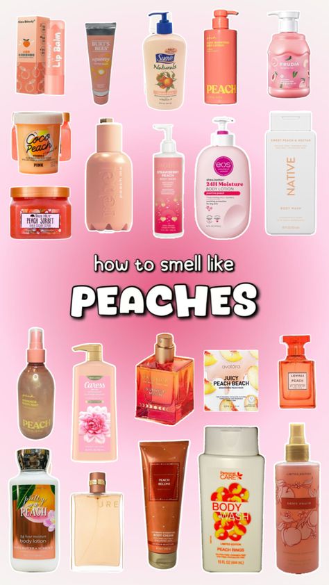 How to smell like peaches Peach Sorbet, Kiss Beauty, Shower Skin Care, Peach Trees, Natural Lip Balm, Burts Bees, Peach Pink, Makeup Skin Care, Smell Good