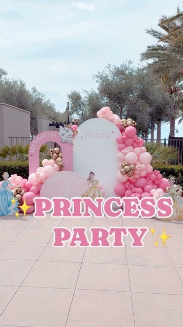 BALLOONS | BACKDROPS | EVENT RENTALS on Instagram: "✨LET’S PAR-TEA! 🫖✨ PRINCESS GEMMA IS 3 💖👑 • • • • • • #princessparty #princessballoons #princesstheme #princess #dinsey #partea #thirdbirthday #pinkballoons #irvine #princessbackdrop #princesscastle #princessthemeparty #chinohills #newportcoast #newportbeach #socalrentals #backdrops #birthdaybackdrop" Pink Princess Birthday, Princess Birthday Decorations, Par Tea, Disney Princess Party, Event Rentals, Pink Princess, Princess Birthday, Princess Party, Backdrops For Parties