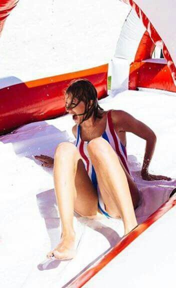 Taylor on the water slide! 4th Of July, Taylor Swift, Swift, Red