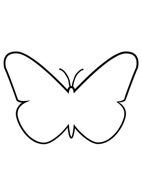 A butterfly outline great for fun activities for kids Easy Butterfly Outline, Outlines Of Drawings, Logo Design Butterfly, Butterfly Printmaking, Cute Outline Drawings, Butterfly Outline Printable, Butterfly Drawing Outline, Easy Halloween Drawings, Butterfly Simple