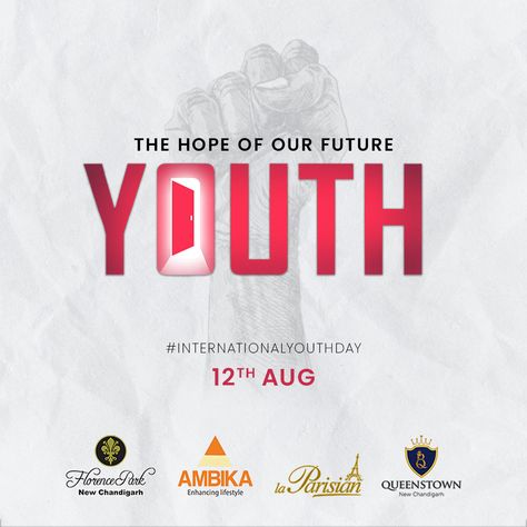 National Youth Day Creative Posters, Youth Day Creative Ads, Soft Board Decoration, World Youth Day, International Youth Day, Soft Board, Media Advertising Design, Youth Day, Social Media Advertising Design