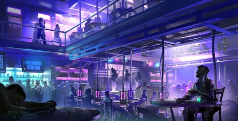 Cyberpunk Apartment, Cyberpunk Concept Art, Oc Story, Lighting Mood, Space Concept, Night Club Aesthetic, Cyberpunk 2020, Art Cyberpunk, Cyberpunk Girl