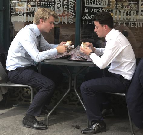 Man Sitting At Table, Guys In Suits, Old Money Boys, Men In Socks, College Boys, Mens Dress Socks, White Guys, Suit Tie, Black Dress Shoes