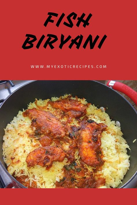 Fish Biryani Recipe, Biriyani Recipes, Mushroom Biryani, Fish Biryani, Exotic Recipes, Recipe Indian, Biryani Recipe, Exotic Food, Food Drinks Dessert