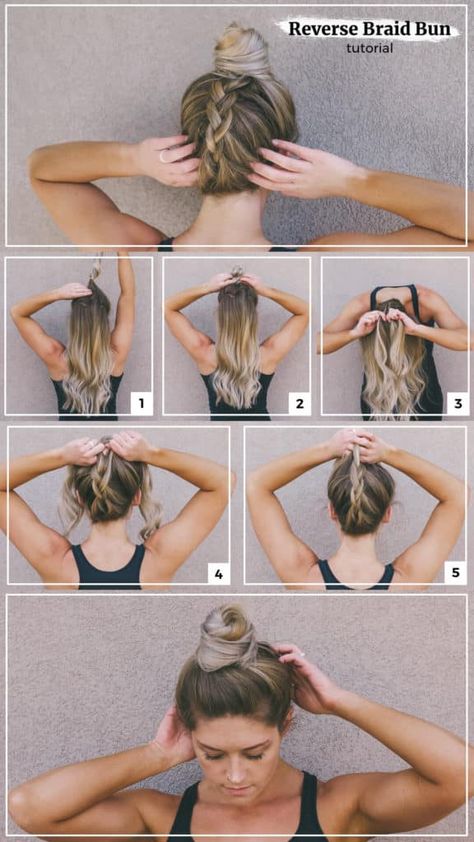 5 Gorgeous And Functional Gym Hairstyles — Julie Ledbetter Medium Length Gym Hairstyles, Crossfit Hairstyles, Lake Hairstyles, Braid Top Knot, Nursing Hair, Julie Ledbetter, Exercise Hair, Tennis Hairstyles, Mma Hairstyles