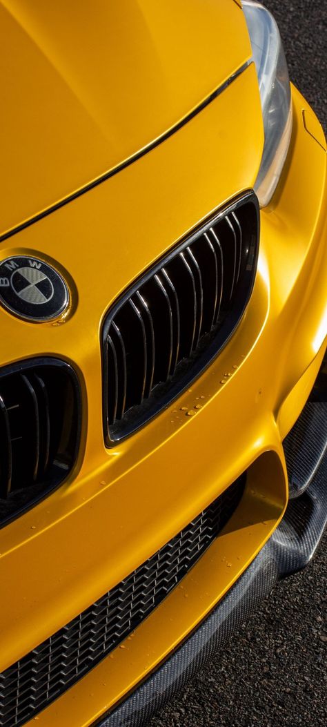 Yellow Car Aesthetic, Yellow Car Wallpaper, Yellow Cars Aesthetic, Bmw Yellow, Car Photos Hd, Night Rides Car, Draw Cars, Sports Cars Mustang, Yellow Cars