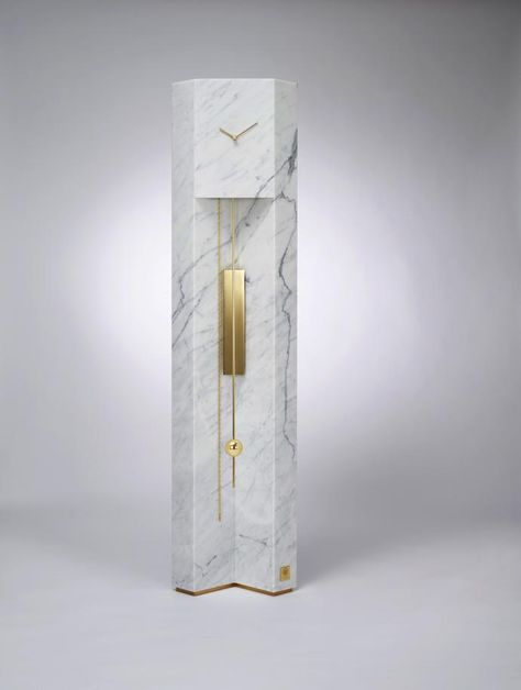 Lee Broom, Marble Clock, Marble Accessories, Stone Accessories, The Time Machine, Minimalist Lighting, Milan Design, Grandfather Clock, Milan Design Week