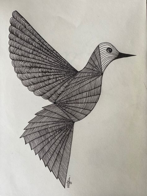 #design #graphic #illustration #zentangle #inkpen #handdrawing #nature #naturedrawing Zentangle Birds, Black Pen Drawing, Hand Drawn Icons, Black Pen, Nature Drawing, Doodle Art Designs, Drawings Simple, Art Drawings Sketches Creative, Bird Patterns