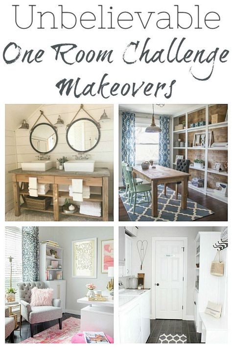 Incredible One Room Challenge Makeovers! Modern Traditional Home, Lavender Laundry, Room Makeovers, Heart Diy, One Room Challenge, Bathroom Decorating, Room Challenge, Funky Junk, Summer Inspiration