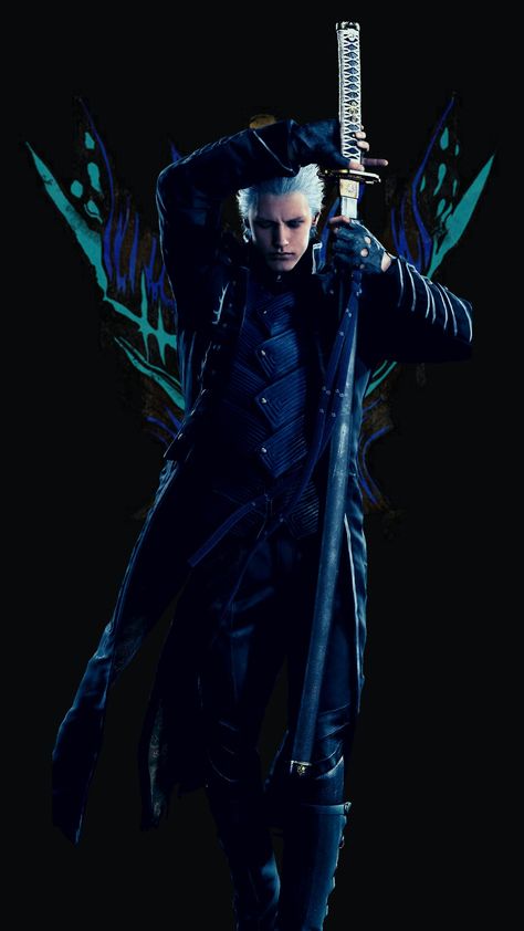 Vergil Wallpaper Phone, Vergil Wallpaper, Vergil Dmc5, Bayonetta Art, Vergil Sparda, Devil May Cry 5, Vergil Dmc, Wallpaper For Phone, Dante Devil May Cry