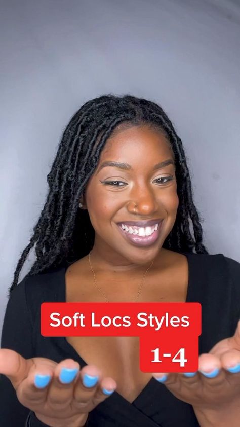 Tranças Faux Locs, Soft Locs Tutorial, Locs Tutorial, Faux Locs Styles, Hairstyles Protective, Hairstyles For Natural Hair, Soft Locs, Protective Hairstyles For Natural Hair, Faux Locs Hairstyles